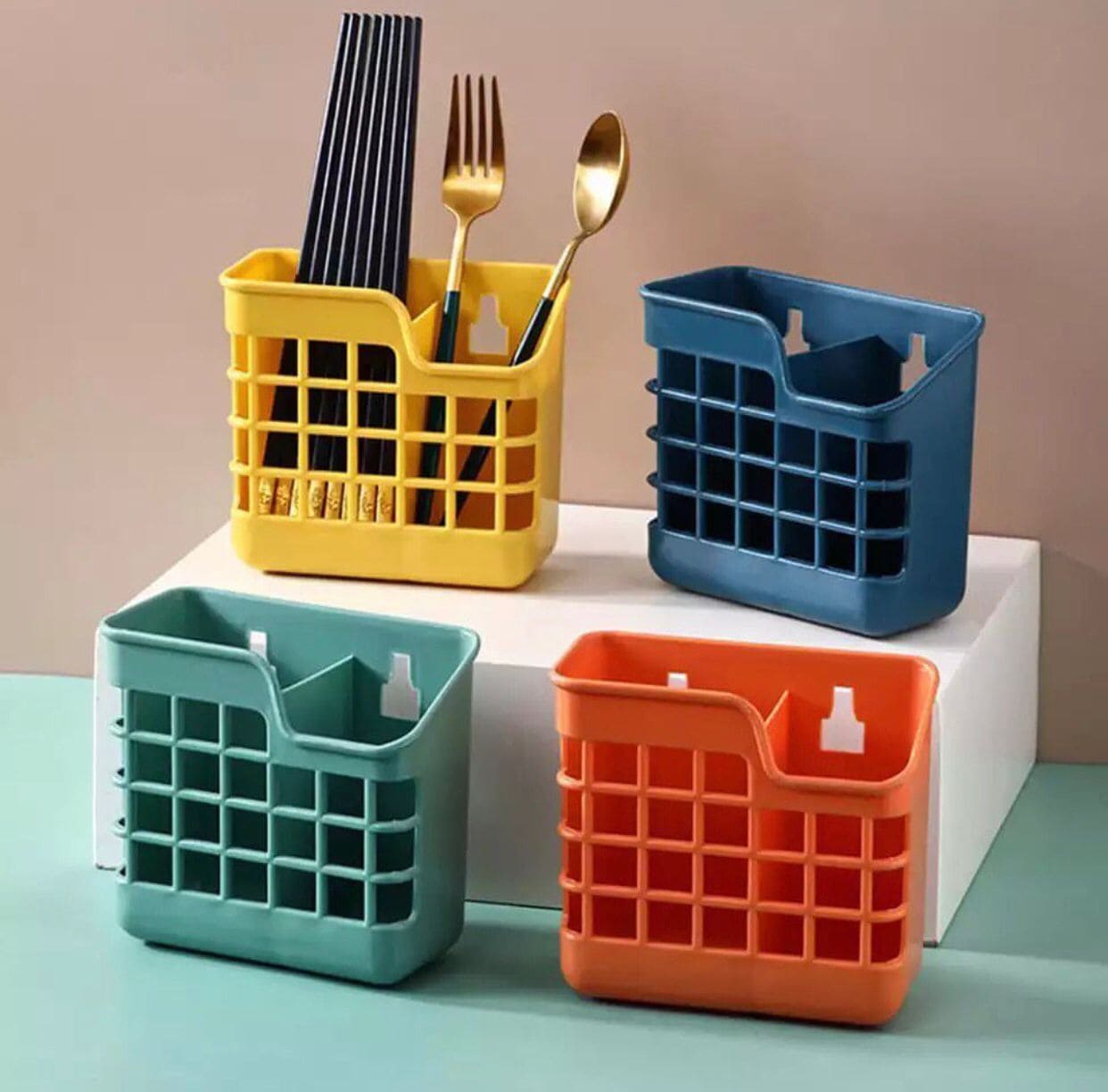 Burr Free Wall Mounted Chopstick Holder, Wall Mounted Moisture-Proof Plastic Cutlery Drying Drainer, Kitchen Chopstick Storage Basket Container, Storage Basket For Chopstick Fork Spoon Spatula Burr Free Wall Mounted Chopstick Holder, Wall Mounted Moisture-Proof Plastic Cutlery Drying Drainer, Kitchen Chopstick Storage Basket Container, Storage Basket For Chopstick Fork Spoon Spatula